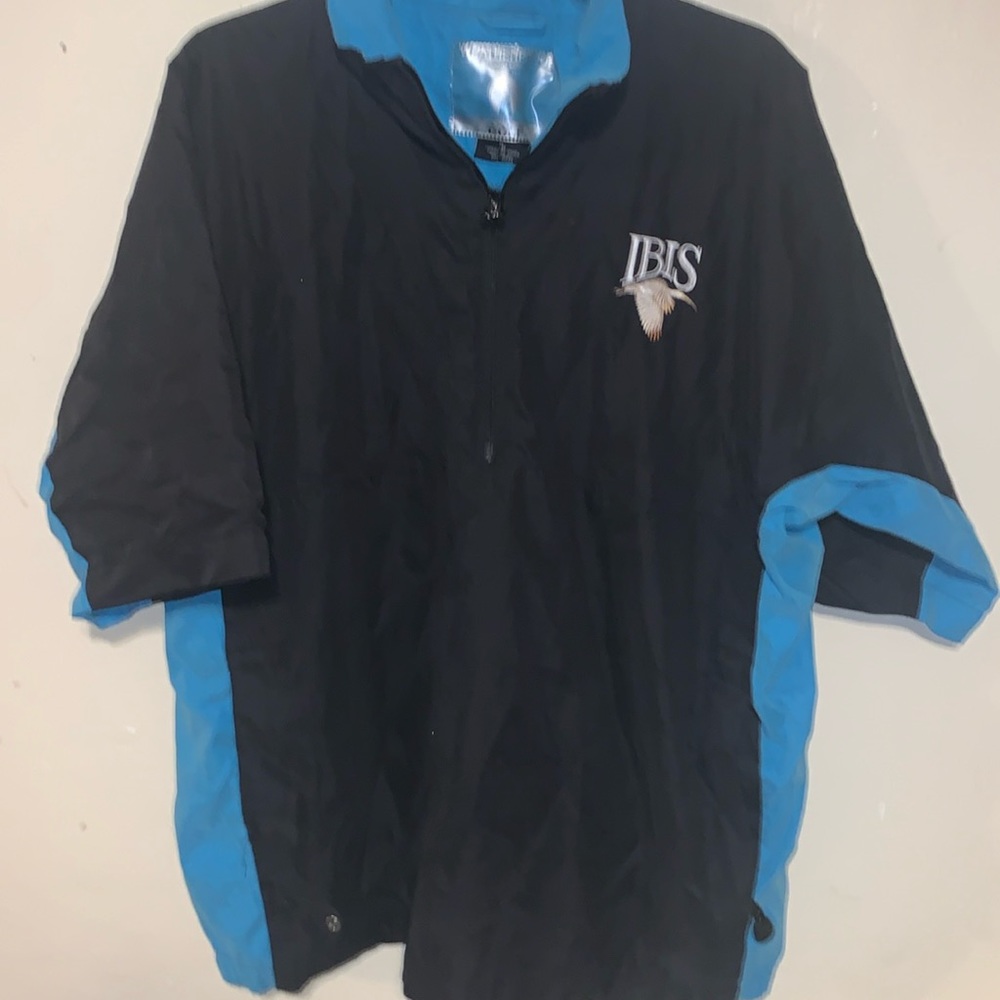 Weatherproof Garment Co Mens Large Short Sleeve Pullover Golf Jacket 1/2 Zip